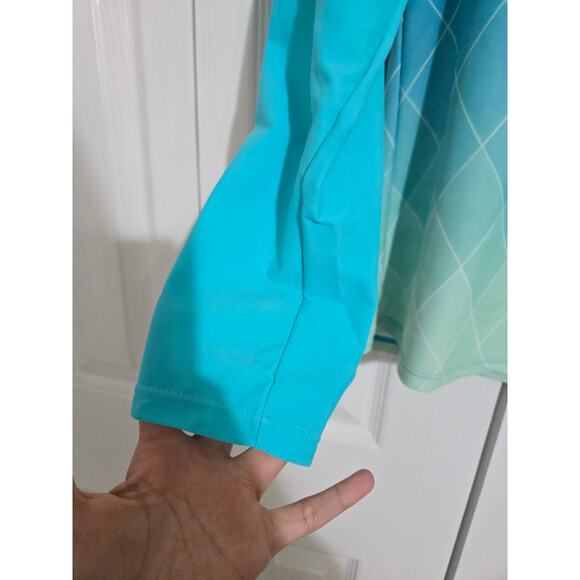 Daci large women's blue long sleeve rash gaurd new with tags - Picture 2 of 10